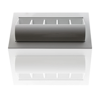 Diffuseur de jet incurvé en aluminium, moderne, pour extérieur, avec tuyau en spirale, pour CVC, à lamelles réglables, fonction de ventilation et de climatisation