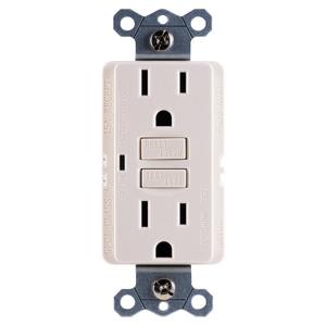Venta al por mayor Buen <span class=keywords><strong>precio</strong></span> GFCI Toma de corriente eléctrica 15 AMP Gfci Receptáculo resistente a manipulaciones - Product Image 1