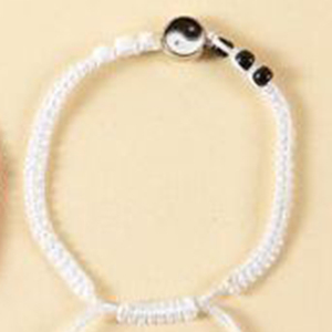 Tai Chi Round Bracelet Black Red <b>White</b> Braided Cord Adjustable Fashion <b>Wrap</b> Bracelet Unisex Casual Sporty Jewelry - Product Image 4