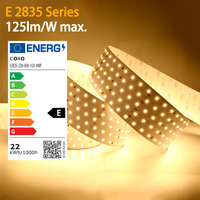 Tira de Luz LED COXO 2835 Grado E de Alta Eficiencia Energética 135Lm, Regulable, Cortable y Flexible para Iluminación Interior Residencial y de Gabinetes