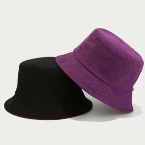 Wholesale Autumn Winter New Arrival Fishing Fisherman <b>Sun</b> <b>Hat</b> Fashion Trendy Women <b>Men</b> Reversible Corduroy Bucket <b>Hat</b> - Product Image 2
