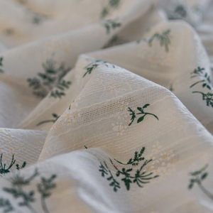 Tende oscuranti personalizzabili in cotone stampato con pizzo <span class=keywords><strong>lilla</strong></span> e motivo traforato, con passante piatto per asta, stile europeo-americano, per piccole mantovane - Product Image 6