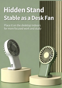 Hot Selling Handheld Fan USB Foldable Fan Portable Mini Student Desktop <b>Cooling</b> Fan with Carabiner Custom - Product Image 6