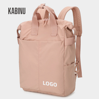 Mochila para Portátil de Doble Uso para Mujer con Logotipo Personalizado, Diseño de Bolso Tote, Tela Resistente al Agua, para Viajes Cortos