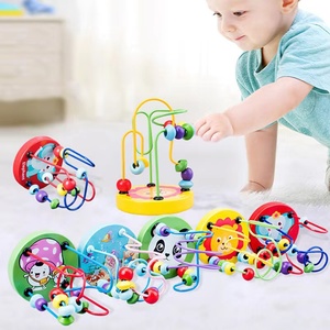 ของเล่นไม้ลูกปัดหลากสีสันสำหรับเด็กเล็กแบบมอนเตสซอรี่  รางลูกปัดรูปสัตว์  ของเล่นเขาวงกตลูกปัดรูปสัตว์ - Product Image 2