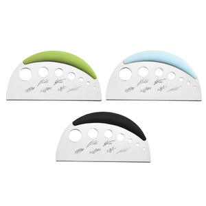 Coupe-herbes en acier inoxydable, 7 trous, outil de cuisine manuel, qualité alimentaire, pour peler et couper les herbes - Product Image 6