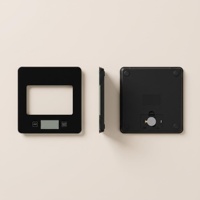 Báscula Digital de Cocina de Vidrio Templado Delgada con Pantalla LCD Grande para Cocinar y Hornear en Casa con Medición Precisa