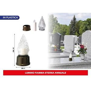 Candela ANNUALE Fiamma ETERNA per Illuminazione Festiva - Product Image 1