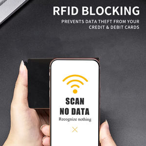 Rfid cüzdan para klip para çantaları <span class=keywords><strong>Pop</strong></span> <span class=keywords><strong>up</strong></span> Metal kasa Bifold kredi ile kart tutucu erkek kısa çanta çile akıllı cüzdan erkekler için - Product Image 3