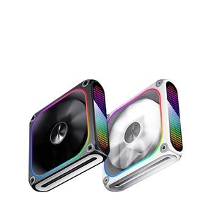 Ventilateur <span class=keywords><strong>AIGO</strong></span> avec écran matriciel de pixels, animation personnalisable, cadre en aluminium avec ventilateur de dissipation thermique pour boîtier d'ordinateur - Product Image 1