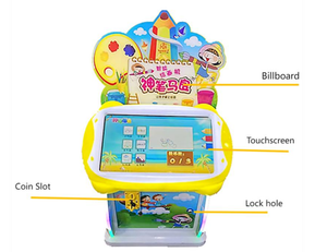 Gioco di disegno a gettoni interattivo per bambini animazione in vetroresina durevole divertente in inglese - Product Image 3