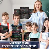 Affiches mathématiques pour la salle de classe, tableau pour enseignant, école primaire |   Fournitures pour étudiants, décorations pour l'école primaire, le collège et le lycée
