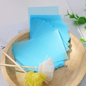 <span class=keywords><strong>WELLPAPER</strong></span> 100 pièces papier buvard de maquillage miroir étui visage papier d'élimination de l'huile avec bouffée SY028 feuille absorbante d'huile de charbon de bambou - Product Image 3
