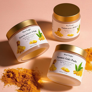 กรดโคจิก50ชิ้นพร้อมวิตามินซีและ B5สำหรับการดูแลผิวแผ่นทำความสะอาดสำหรับจุดด่างดำจากขมิ้น - Product Image 2