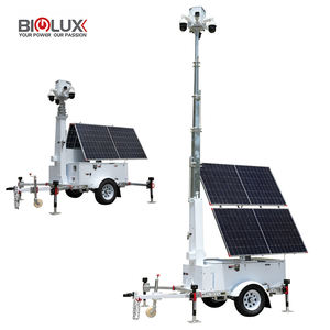 Мобильная солнечная система видеонаблюдения BIGLUX: портативная вышка с цифровой AI-камерой для обеспечения безопасности парковок - Product Image 1