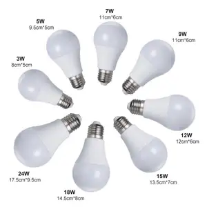 Lâmpada led plástica com baixo preço, habitação, 5w, 7w, 9 w, 12w, b22, material primário, 9 w, lâmpada led