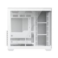 AntarcChill OEM White Pc Gaming Case ATX MATX ITX Mid Tower Computer Cases Chassis Pc Case with Tempered Glass Side Panel