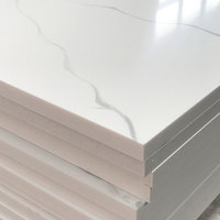 Dalles de surface solide en marbre texturé moderne de 12 mm pour plans de travail, prix usine KKR