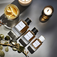 Buse à vis à main en stock de 100ml Colonne romaine Bouteille de parfum Pompe Pulvérisateur Sérigraphie Emballage Sous-embouteillage Diffuseur