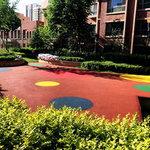 Terrain de jeu extérieur pour enfants à <span class=keywords><strong>prix</strong></span> d'usine avec sol EPDM antidérapant et amortissant pour les garderies - Product Image 1