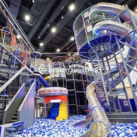 Aire de jeux intérieure commerciale, château gonflable, centre de jeux, zone pour enfants, équipement pour centre commercial et parc d'attractions