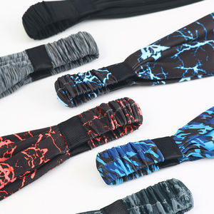 迷彩柄 薄型 滑り止め 通気性 ナイロン 速乾 UVカット カスタムロゴ入り スポーツヘッドバンド メンズ用 - Product Image 2