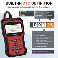 Lecteur de codes OBD2 professionnel V410, analyseur de données en temps réel, diagnostic universel de voyant moteur avec garantie d'un an