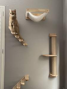 Terbaik ramah lingkungan merek YSCat pohon kucing kayu dinding <span class=keywords><strong>Scratcher</strong></span> Self-Grooming <span class=keywords><strong>Post</strong></span> untuk hewan Sisal Jute bahan untuk - Product Image 6