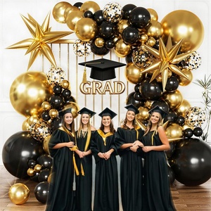 Décorations de fête de remise des diplômes, fournitures de fête, kits de ballons dorés et noirs, ensemble personnalisé de cadeaux de fête de remise des diplômes pour la remise des diplômes - Product Image 6