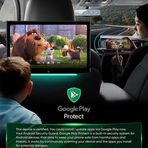 Moniteur d'appuie-tête Android 14 pouces Incell, écran tablette 2K pour siège arrière, lecteur vidéo automobile, prend en charge Netflix/YouTube/<span class=keywords><strong>Facebook</strong></span> Mirror Link - Product Image 4