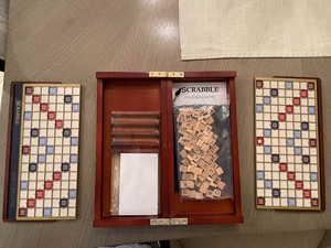 Boîte de jeu de <span class=keywords><strong>mots</strong></span> <span class=keywords><strong>croisés</strong></span> en bois pliable Portable pour <span class=keywords><strong>les</strong></span> festivals de voyage en plein air nouvel an école autre pour la lettre - Product Image 2