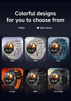 Nouvelle montre connectée GPS HT53, écran IPS de 1,46 pouce, 650 mAh, appels Bluetooth, IP68, boussole, lampe de poche, assistant vocal, montre de sport d'extérieur pour hommes
