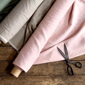 Tela <span class=keywords><strong>de</strong></span> lino <span class=keywords><strong>de</strong></span> 150g para hombres y mujeres, Color sólido teñido con hilo para Primavera Verano, técnica tejida para camisas, pantalones, faldas, Vestidos - Product Image 1