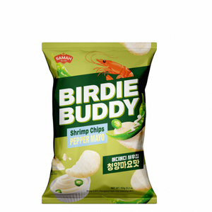 BIRDIE BUDDY Chips de Camarón Sabor Picante Cheongyang Mayo en Bolsa, Crujientes, Paquete Familiar, Venta al por Mayor, Pedido a Granel - Product Image 5
