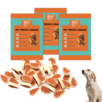 Friandises pour chiens au poulet cuit au four, naturelles, en tranches, saveur poitrine de poulet, pour l'entraînement des chiens adultes