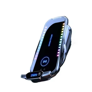 Supporto per telefono con presa d'aria a luce ambientale per auto con ricarica Wireless T28 - Product Image 1