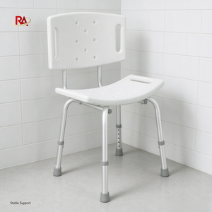 Silla de <span class=keywords><strong>Baño</strong></span> Antideslizante para Personas Mayores y Discapacitadas, Banco de Ducha Plegable para Adultos Mayores - Product Image 4