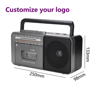 เครื่องบันทึกเสียงแบบพกพาสไตล์เรโทร วิทยุ AM FM SW บลูทูธ USB TF การ์ด ระบบหยุดอัตโนมัติ สำหรับใช้ในบ้าน นอกบ้าน และการเดินทาง ลำโพงสเตอริโอแบบพกพา - Product Image 1