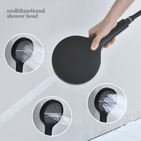 Ensemble de douche intelligent numérique à LED noir mat, hydromassage, panneaux de douche étanches, numéro 1