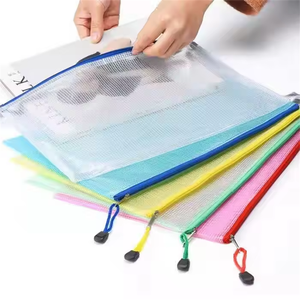 Tùy chỉnh Zip khóa PP túi tài liệu nhà máy Giá nhựa tập tin Pouch phong bì A4 A5 A3 B4 trường học thư mục trường hợp mẫu hộp nộp hồ sơ - Product Image 1