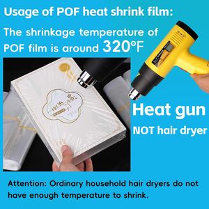 <b>Heat</b> Shrink <b>Wrap</b> Bags 100Pcs 16x24 Inches POF Plastic Laminated Disposable <b>Heat</b> Seal For Gift Craft Packaging - Product Image 3