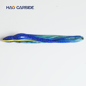 Señuelos de pesca de calamar de goma grandes, faldas de calamar de plástico, señuelos luminosos suaves para atún y marlín - Product Image 5