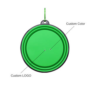 Viagem Ao Ar Livre Dobrável Gato Cachorro <span class=keywords><strong>Pet</strong></span> Food Tigelas De Garrafa De Água 350Ml 650Ml 1000Ml Portátil Dobrável Silicone Dog Water Bowl - Product Image 4