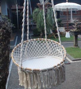 Taille personnalisée balançoire en macramé support mural décoratif cadre photo en bois artisanat poli Folk nouvelle maison en gros - Product Image 4