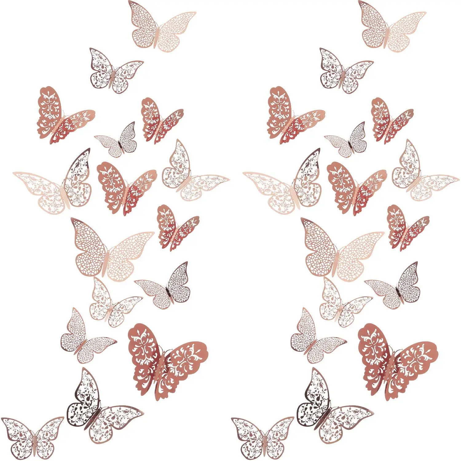 Autocollant mural papillon 3D, 1 pièce, décor rupestre pour la chambre à coucher, décor artistique