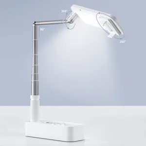 USAMS ucuz fiyat ZB209 Mini taşınabilir USB şarj ayarlanabilir LED doldurma Selfie halka ışık
