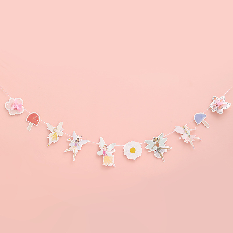 Drapeaux à tirer féeriques (paquet de 10)