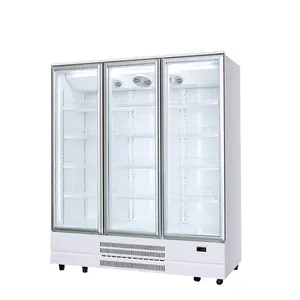 Kenkuhl triple porte verticale présentoir de boucher réfrigérateur supermarché viande refroidisseur vitrine