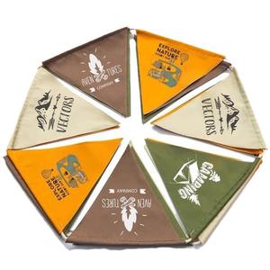 2025 оптовая продажа, разноцветный Синий и Белый Органический хлопок одеяло, Холщовый флаг, рождественские даже Висячие флаги - Product Image 3