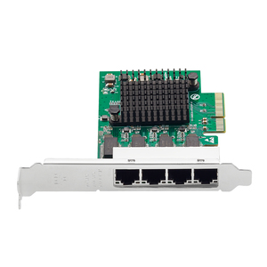 Tarjeta Ethernet Gigabit PCIe X4 Avanzada IOCREST, 4 Puertos RJ45 RTL8111H, Integración de Red Cableada Interna de Alta Velocidad para Computadora M720Q - Product Image 1